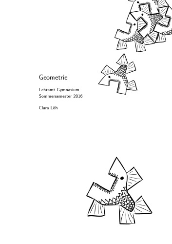 Geometrie, Lehramt Gymnasium [Lecture notes]