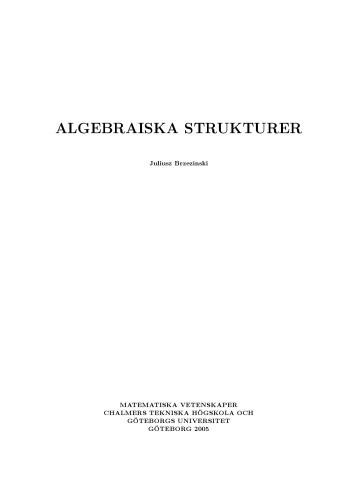 Algebraiska strukturer