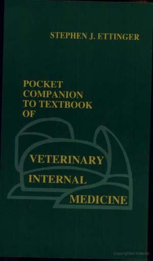 Pocket Companion to Textbook of Veterinary Internal Medicine