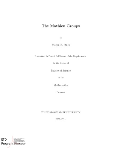 The Mathieu Groups