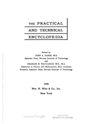 The practical and technical encyclopedia