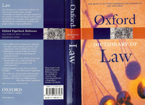 A Dictionary of Law