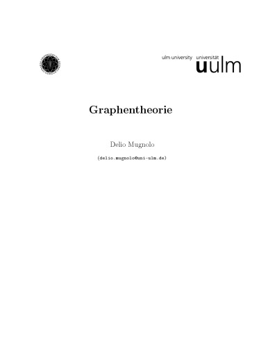 Graphentheorie [Lecture notes]