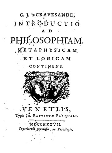 Introductio ad philosophiam, metaphysicam et logicam continens