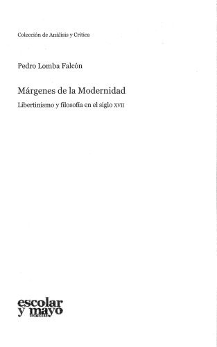 Márgenes de la Modernidad