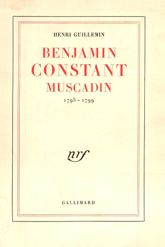 Benjamin constant muscadin