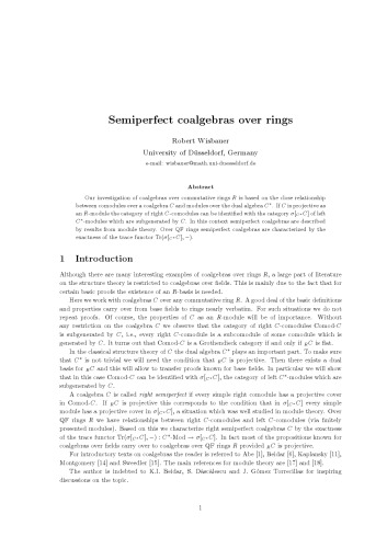 Semiperfect coalgebras over rings [expository notes]