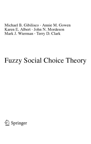 Fuzzy Social Choice Theory