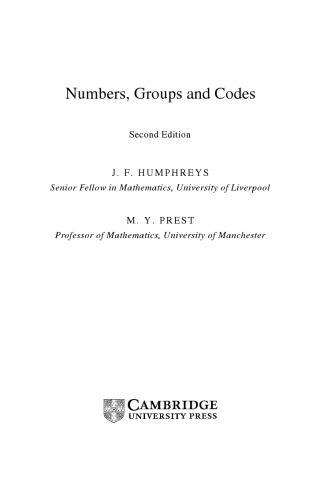 Numbers, Groups and Codes