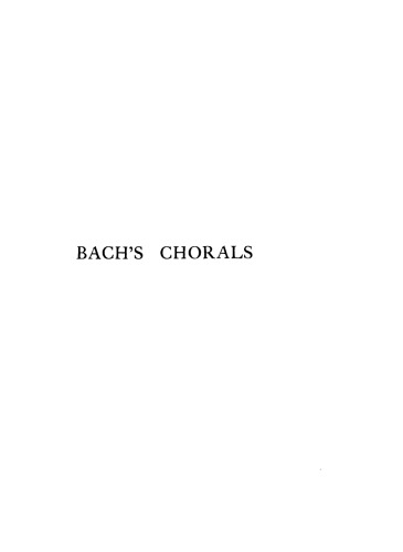 Bach’s chorals