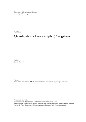 Classification of non-simple C*-algebras [PhD thesis]