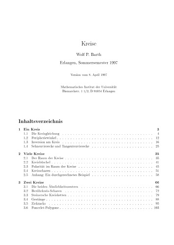 Kreise [Lecture notes]