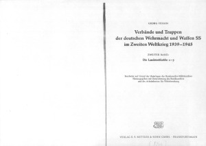 Verbande und Truppen der deutschen Wehrmacht und Waffen-SS im Zweiten Weltkrieg 1939-45. Zweiter Band. Die Landstreitkrafte 1-5