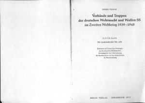 Verbande und Truppen der deutschen Wehrmacht und Waffen-SS im Zweiten Weltkrieg 1939-45. Elfter Band. Die Landstreitkrafte 501-630