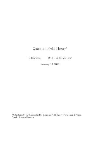 Quantum field theory