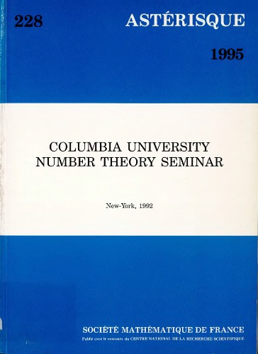 Columbia university number theory seminar