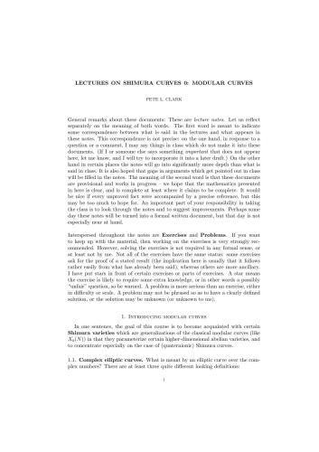 Shimura Curves [Lecture notes]