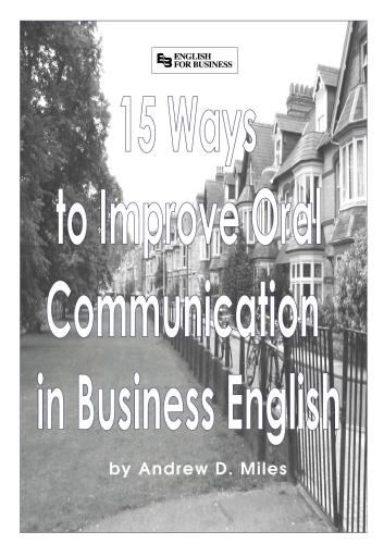 15 Ways to Improve Oral Communication in Business English