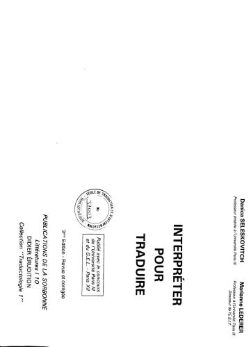 Interpréter pour traduire