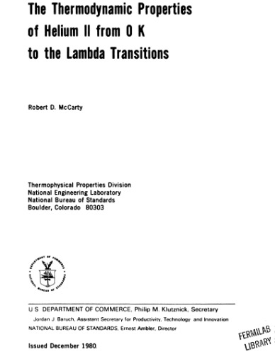 The Termodynamic Properties of Helium II 0 K to the Lambda Transitions