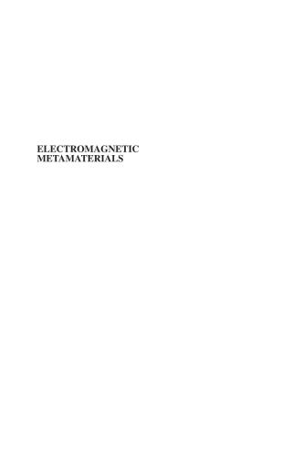 Electromagnetic metamaterials: transmission line theory and microwave applications: the engineering approach