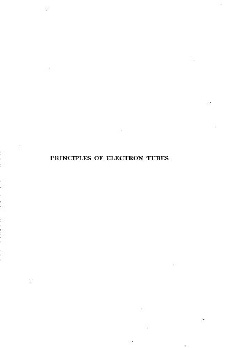 Principle of electron tubes