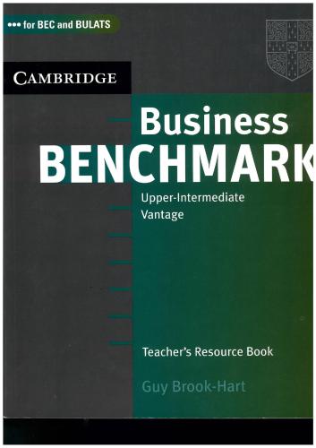 Business Benchmark Upper-Intermediate Teacher's Resource Book