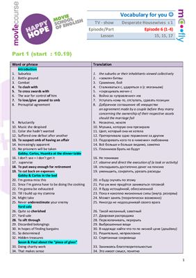 Desperate Housewives / Отчаянные домохозяйки: сезон 1 серия 6