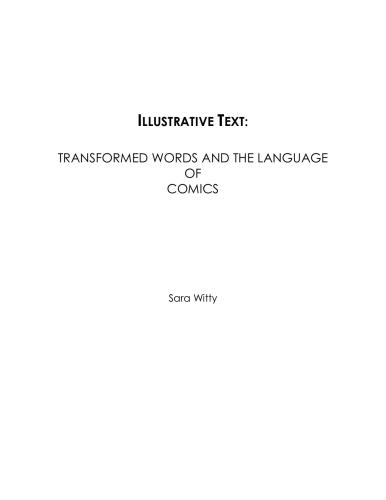 Illustrative Text: Transformed Words and the Language of Comics