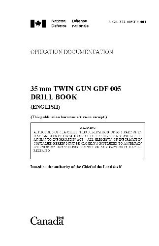 B-GL-372-005. 35 mm Twin Gun GDF 005. Drill Book