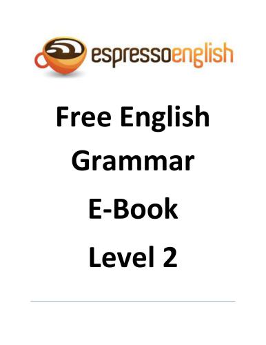 Free Grammar E-book - Level 2
