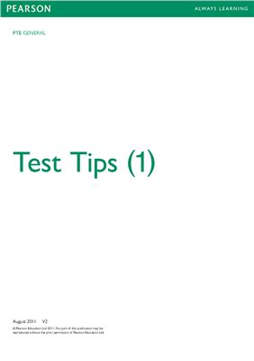 PTE General. Test Tips