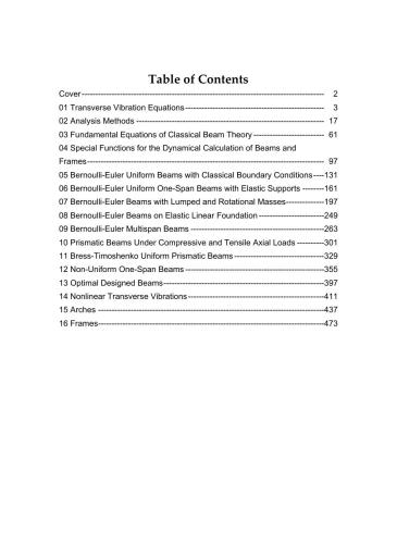 Formulas for Structural Dynamics: Tables, Graphs and Solutions: Tables, Graphs and Solutions