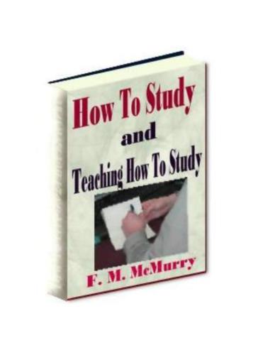 How To Study and Teaching How To Study