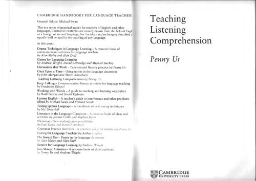 Teaching Listening Comprehension