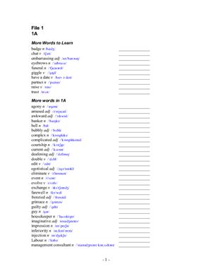 New Headway Upper-Intermediate. Vocabulary