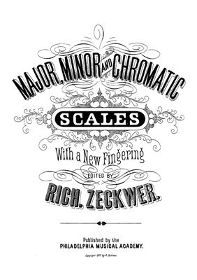 Major, minor and chromatic scales. With a new fingering