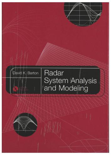 Barton. Radar System Analysis and Modeling