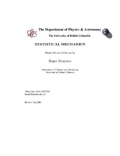 Statistical mechanics