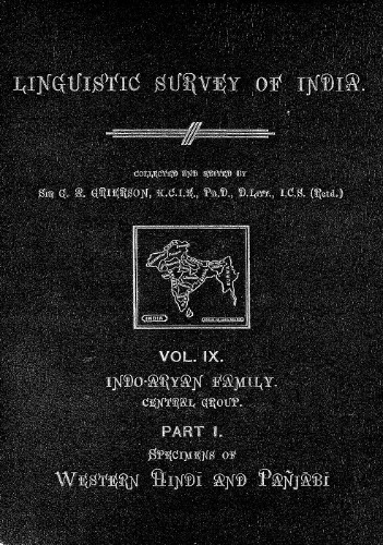 Lingvistic survey of India, v.9 p.1