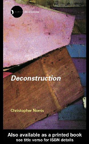 Norris - Deconstruction -Theory and Practice