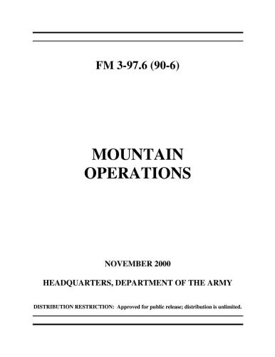 FM 3-97.61 Mountain operations. 2000
