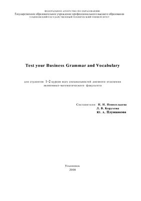 Test Your Business Grammar and Vocabulary