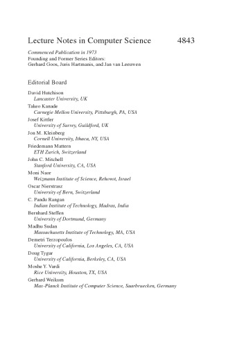 Computer Vision – ACCV 2007: 8th Asian Conference on Computer Vision, Tokyo, Japan, November 18-22, 2007, Proceedings, Part I