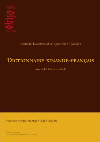 Dictionnaire kinande-français avec index français-kinande