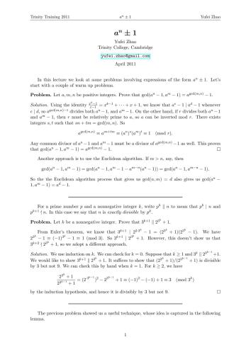 Exponent lifting theorem