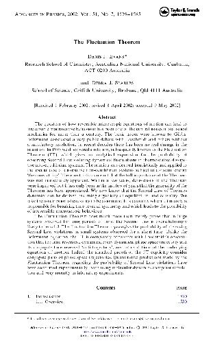 Fluctuation theorem