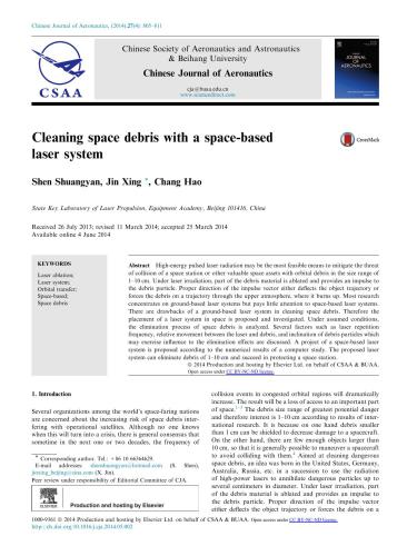 Cleaning space debris with a space-based laser system
