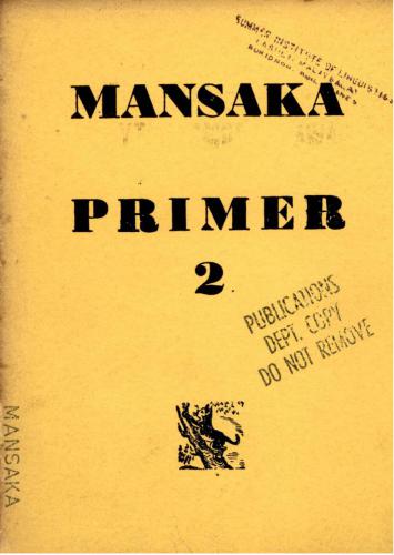 Mansaka primer. Part 2