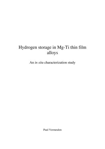 Hydrogen storage in Mg-Ti thin film alloys: An in situ characterization study